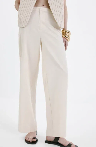 MANGO MANGO FLAT FRONT PANTS