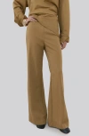 Mango Flat Front Straight Leg Pants In Brown