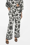 Mango Trousers Black In Black