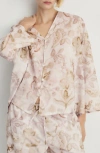 Mango Floral Cotton Pajama Shirt