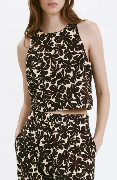 Mango Floral Crop Tank In Multi