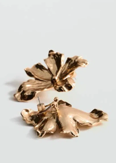 Mango Floral Earrings Gold