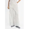 Shop Mango Floral Embroidered Pajama Pants In White