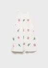Mango Dress Ecru In Ecru