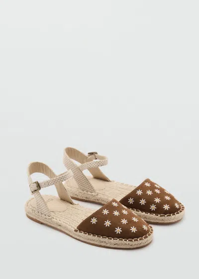 Mango Kids' Floral Espadrilles