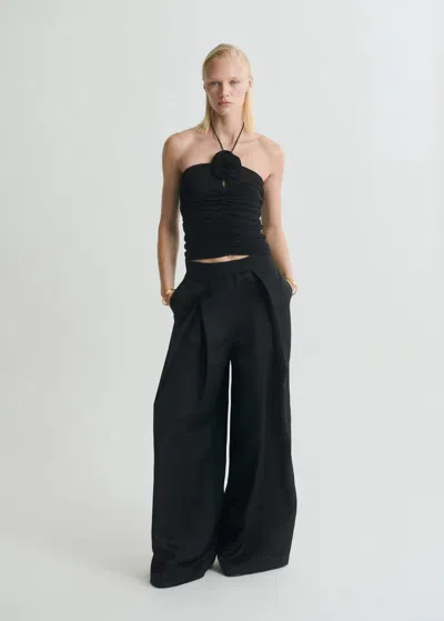 Mango Top Noir - Femme - Xl -