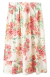 Mango Floral Midi Skirt In Multi
