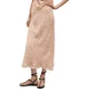 Mango Floral Overlay Maxi Skirt In Pastel Pink