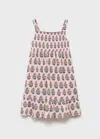 Mango Floral Print Cotton Nightdress Pink In Pink