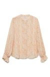 Mango Women's Floral Print Shirt In Ecru