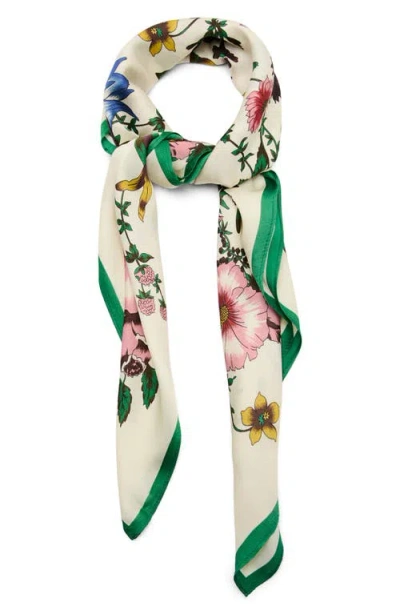 Mango Floral Print Scarf In Multi