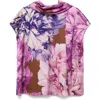 Mango Women's Floral Scarf Blouse In Pink