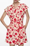 Mango Women's Tropical Print Playsuit In Red