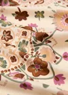 Mango Foulard Satiné Fleurs Écru - Femme - Taille Unique -
