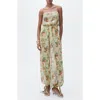 Mango Floral Tie Leg Jumpsuit