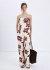 Mango Floral-printed Tank Top In Multi