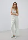 Mango Flowy Pyjama Pants In Blue