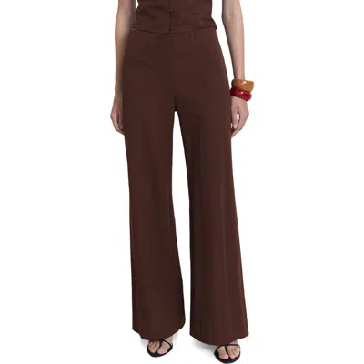 Mango Flowy Straight Leg Pants