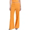 Mango Flowy Straight Leg Pants In Orange