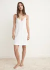 Mango Chemise De Nuit Coton Fluide En Dentelle Blanc - Femme - L -  In White