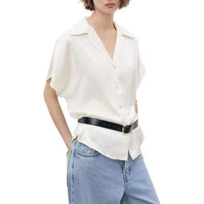 MANGO MANGO FLUID SHORT SLEEVE SHIRT