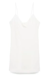 Mango Fluid Stretch Cotton Nightgown In White