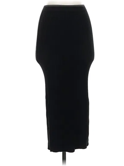 Pre-owned Mango Formal Skirt In Black