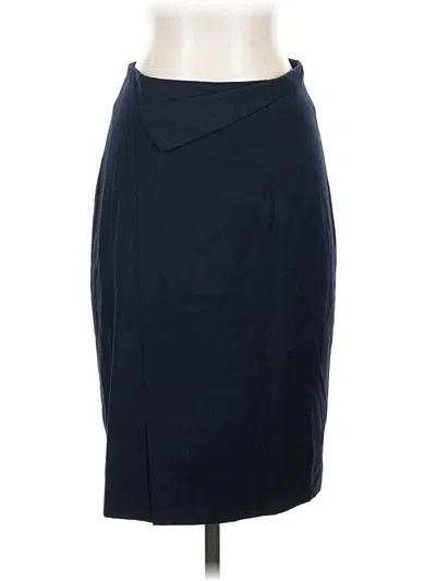 Pre-owned Mango Formal Skirt In Blue