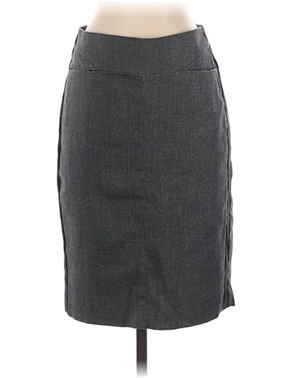 Pre-owned Mango Formal Skirt In Gray
