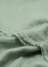 Mango Frayed Edge Scarf Pastel Green