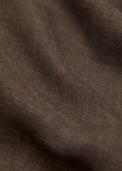 Mango Foulard Fluide In Brown