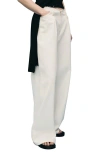 Mango Fray Waist Wide Leg Jeans