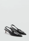 Mango Fringe-heel Shoes Black