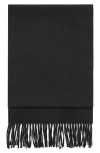 Mango Fringe Scarf In Black