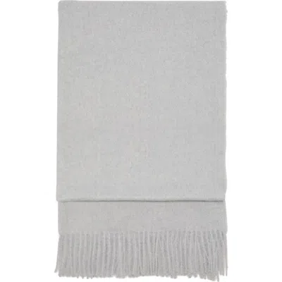 Mango Fringe Scarf In Gray