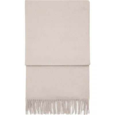 Mango Fringe Scarf In Neutral