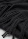 Mango Fringed Edge Scarf Black