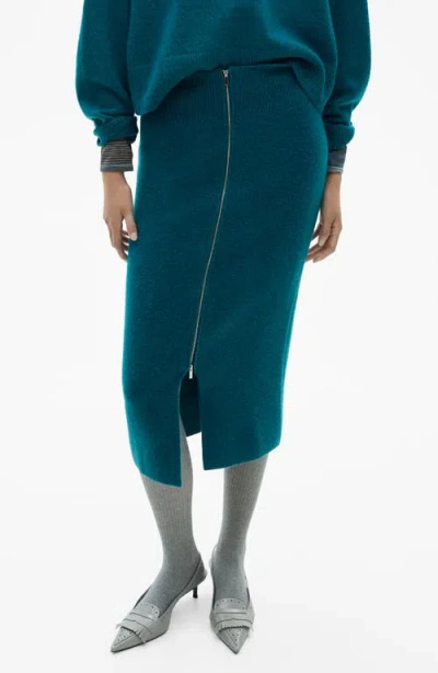 Mango Women's Wrap Shirt Dress In Green