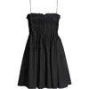 Mango Gaia Pintuck A-line Dress In Black