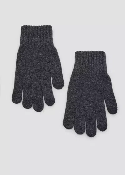 Mango Gants En Maille In Gris