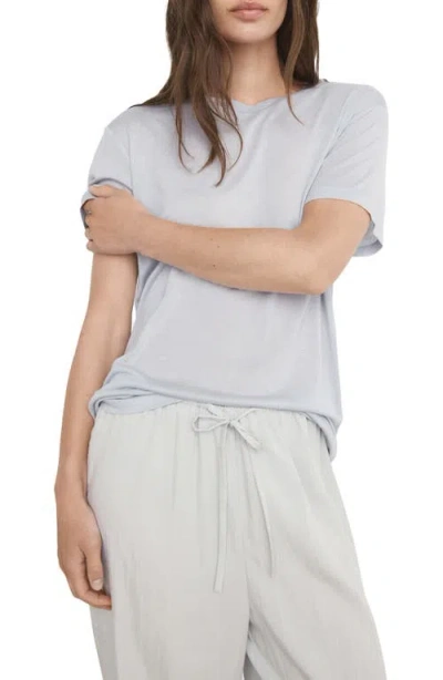 Mango Garment Wash Modal Sleep T-shirt In Gray