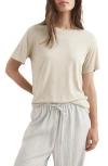 Mango Garment Wash Modal Sleep T-shirt In White