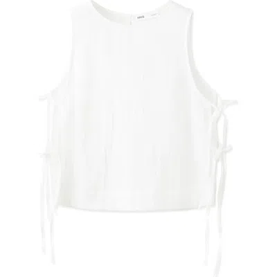 Mango Gauze Cotton Top In White