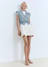 Mango Padded Shoulder Sweater Vest
