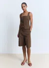 Mango Cotton Bermuda Shorts