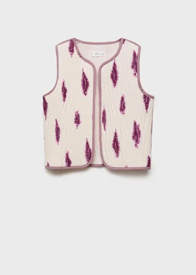 Mango Gilet Rose - Enfants - 12 -  Kids