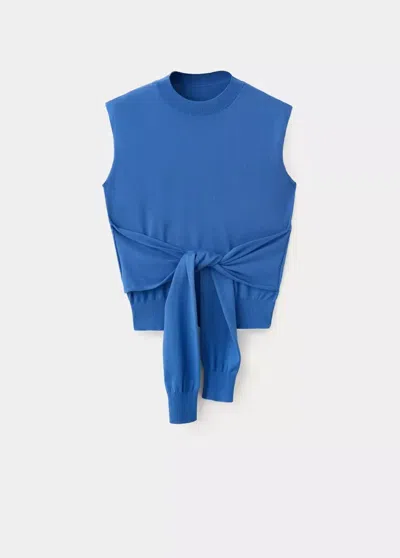 Mango Gilet Narciso In Bleu
