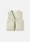 Mango Waistcoat In Green
