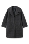 Mango Glen Plaid Wool Blend Coat In Multi