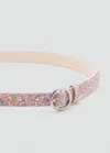 Mango Glitter Belt Pink